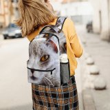yanfind Children's Backpack Meow Beautiful Abyssinian Domain Kali Public Fur Cat Staring Wallpapers Manx Preschool Nursery Travel Bag