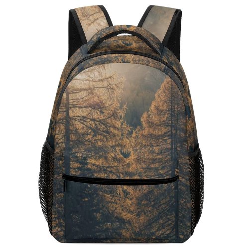 yanfind Children's Backpack Backlit Fog Season Desktop Hazy Sunlight Autumn Daylight Mountains Sunrays Dolomites Mist Preschool Nursery Travel Bag