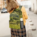 yanfind Children's Backpack Landscape Rural Romania Countryside Plant Pasture Zentravel Plants Farm Pictures Grassland Preschool Nursery Travel Bag