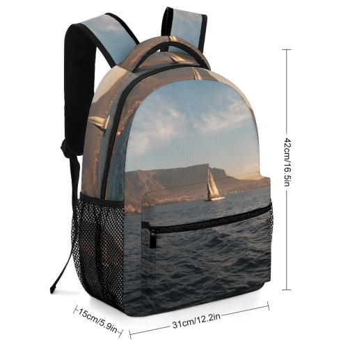 yanfind Children's Backpack Adventure Travel Direction Sail  Boat Sailor Transportation Wind Sailing Shot Navigation Preschool Nursery Travel Bag