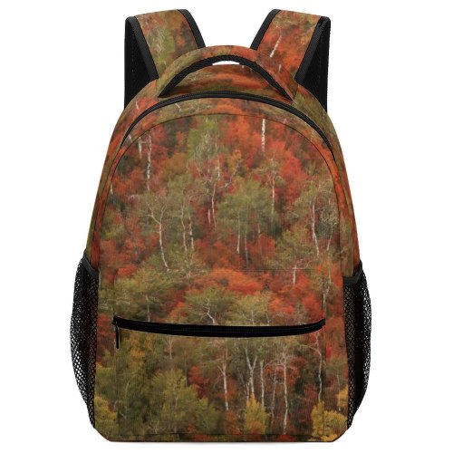 yanfind Children's Backpack Abies Bush Tree Leaves Plant Leaf Fir Free Woodland Fall Stock Preschool Nursery Travel Bag