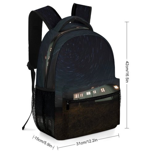 yanfind Children's Backpack Dark Exploration Astrophotography Sunset Desert Landscape Evening Travel Milky Space Light Galaxy Preschool Nursery Travel Bag