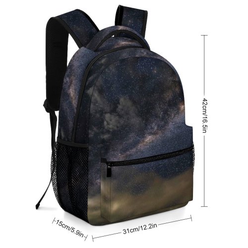 yanfind Children's Backpack Dark Exploration Planet Landscape Milky Space Storm Nebula Galaxy Cosmos Astronomy Outdoors Preschool Nursery Travel Bag