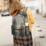 yanfind Children's Backpack Abies Flora Tree States  Snow Plant Idaho Fir Fog Free Preschool Nursery Travel Bag