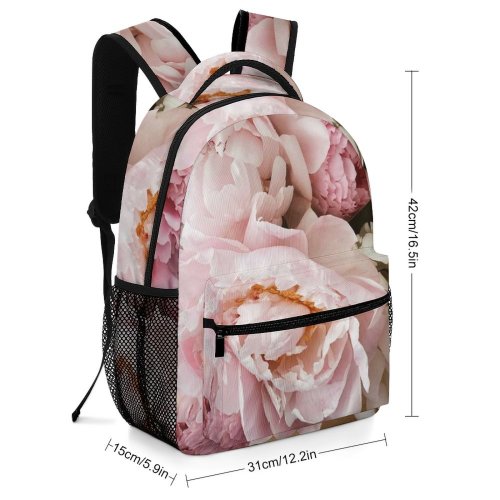 yanfind Children's Backpack Elegant Floral Rustic Bouquet Plant Pastel Delicate Decor Overhead Home Bunch Soft Preschool Nursery Travel Bag