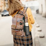 yanfind Children's Backpack Kitty Pet Books Wooden Kitten Lamp Tabby Whiskers Cute Adorable Container Glass Preschool Nursery Travel Bag