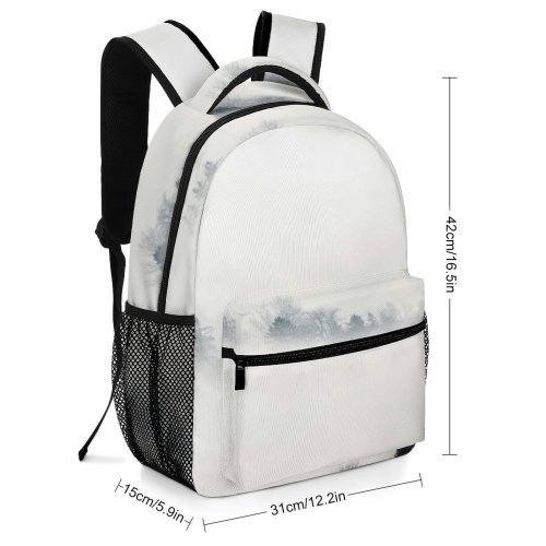 yanfind Children's Backpack Fog Outdoors Mist Hirzel Schweiz Forest Landscape Mysterious Mystical Tree Cloud Light Preschool Nursery Travel Bag
