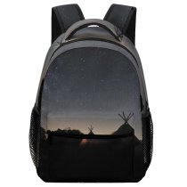 yanfind Children's Backpack Dark Forest Tent Evening Leisure Milky Galaxy Stellar Astronomy Outdoors Starry Preschool Nursery Travel Bag