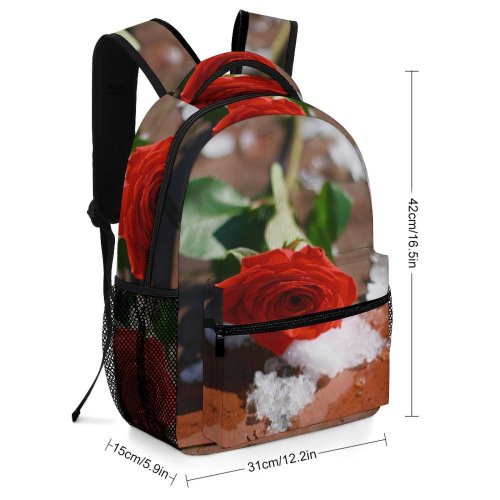 yanfind Children's Backpack  Flower Plant Rose Petal  Outdoors Stock Preschool Nursery Travel Bag
