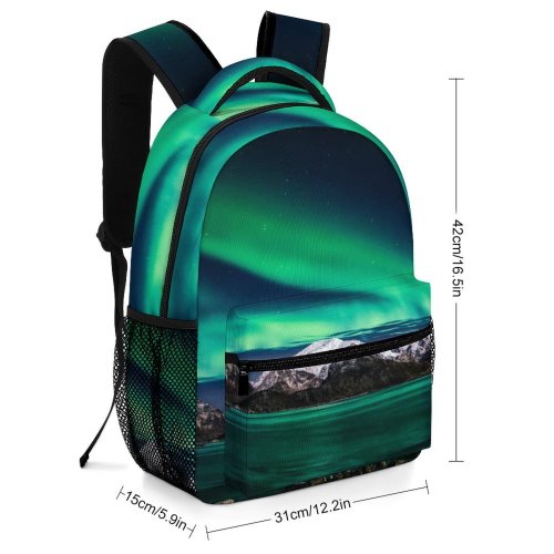 yanfind Children's Backpack Europe Pc Lights Norway Desktop Landscape PC Borealis Northern Website Outdoors Scenic Preschool Nursery Travel Bag