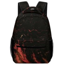 yanfind Children's Backpack Eruption Lava Abstract  Acrylic Darkness Fire Texture Outdoors Art Preschool Nursery Travel Bag