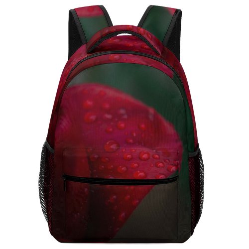 yanfind Children's Backpack  Flower Petal Plant Geranium Rose Droplet Preschool Nursery Travel Bag