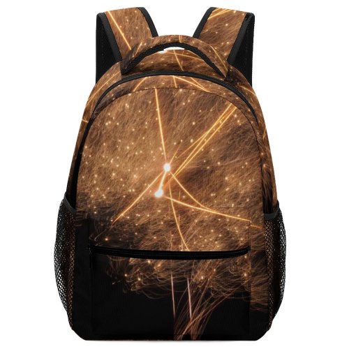 yanfind Children's Backpack Fireworks Bang Year Darkness Light Night Sky Event Stock Midnight Recreation Preschool Nursery Travel Bag