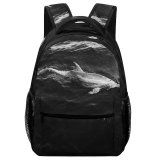 yanfind Children's Backpack Fin Bottlenose Aquatic Planet Beach Flippers Wildlife Save Outdoors Preschool Nursery Travel Bag