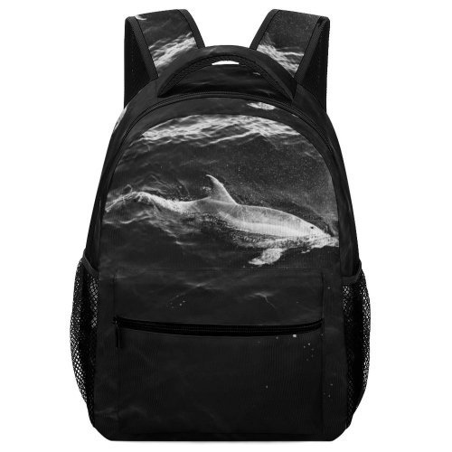 yanfind Children's Backpack Fin Bottlenose Aquatic Planet Beach Flippers Wildlife Save Outdoors Preschool Nursery Travel Bag