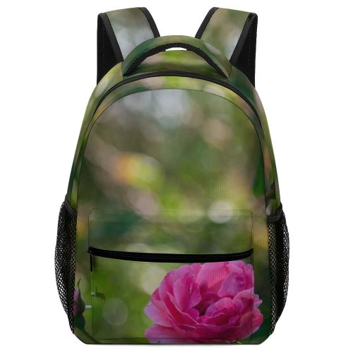 yanfind Children's Backpack Flower Plant  Geranium Rose Alsace France Petal Feminine Preschool Nursery Travel Bag