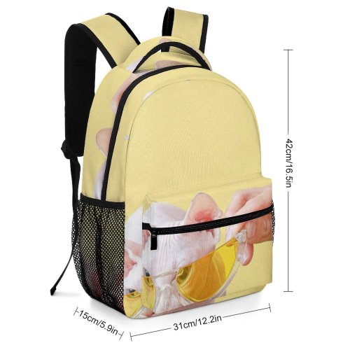 yanfind Children's Backpack Fun Child Sit Cute Young Baby Little Happiness Girl Portrait Humor Preschool Nursery Travel Bag