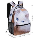 yanfind Children's Backpack Cat Pet Siamese Kitten Fur  Manx Portrait Whiskers Preschool Nursery Travel Bag