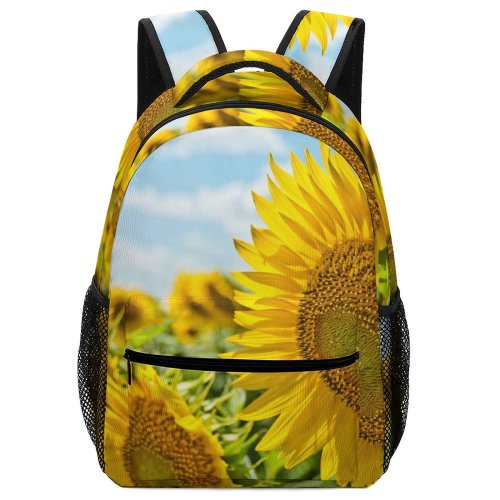 yanfind Children's Backpack Flower  Plant  Flora Summer Floral Donetsk Sky Bloom Crop Florist Preschool Nursery Travel Bag