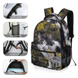 yanfind Children's Backpack Leaves Branches Growth Daylight Outdoors Cat  Flowers Flora Tree Outside Preschool Nursery Travel Bag