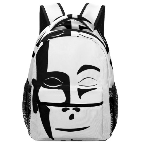 yanfind Children's Backpack Face Expression Serious Facial Stencil Art Preschool Nursery Travel Bag