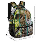 yanfind Children's Backpack Leopard Big Eyes Carnivore Dangerous Wild  Outdoors Climb Jungle Whiskers Wildlife Preschool Nursery Travel Bag