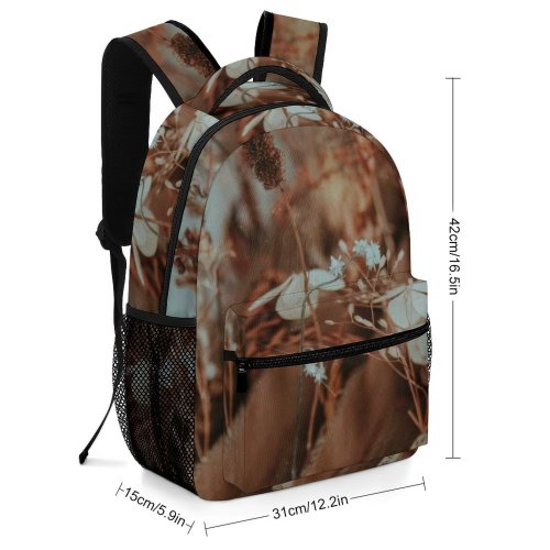 yanfind Children's Backpack Grass Cardboard Plant Outdoors Dried Flowers Dry Flower Withered Preschool Nursery Travel Bag