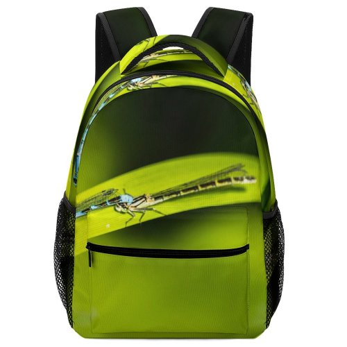 yanfind Children's Backpack Dragonflies Bokeh Leaf Yorkshire England Lake Insects Insect Macro Desktop Preschool Nursery Travel Bag