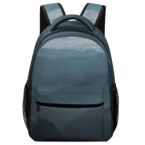 yanfind Children's Backpack Grey Outdoors Fog  Mist Landscape Hills Countryside Range Stock Preschool Nursery Travel Bag