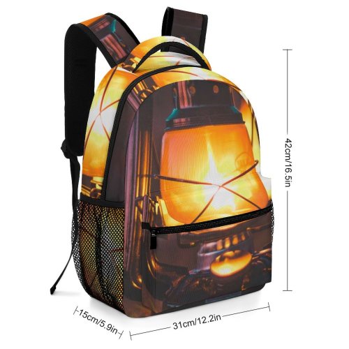 yanfind Children's Backpack Fire Focus Field Lighted Shallow Flame Illuminated Lamp Light Lantern Heat Preschool Nursery Travel Bag