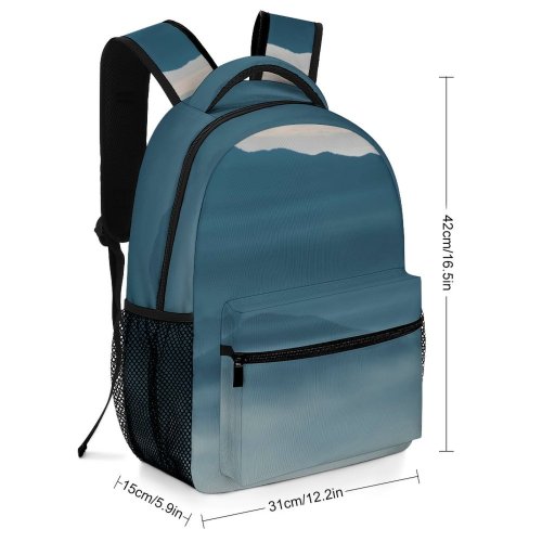 yanfind Children's Backpack Grey Cloud Giumello Italy Outdoors Sky Cumulus  Mist Fog Landscape Alessio Preschool Nursery Travel Bag