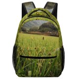 yanfind Children's Backpack Birds Field Nepal Grass Domain Rural Plant Public Outdoors Farm Wallpapers Preschool Nursery Travel Bag