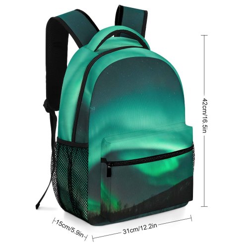 yanfind Children's Backpack Exploration Lights Evening Space Galaxy Borealis Northern Atmosphere Astronomy Outdoors Starry Preschool Nursery Travel Bag