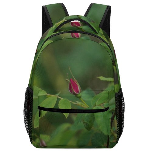 yanfind Children's Backpack  Flower Plant Rose Insect Invertebrate Veins Acanthaceae Leaf Sprout Bud Geranium Preschool Nursery Travel Bag