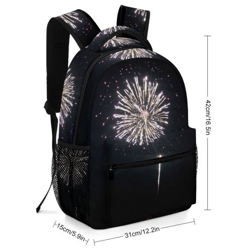 yanfind Children's Backpack Fireworks Th July Harbor Night Midnight Darkness Festival Fte Event Year's Preschool Nursery Travel Bag