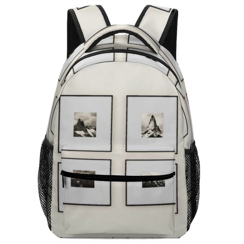 yanfind Children's Backpack Exhibit Design Paintings Artistic Rocky Mountains Room Picture Wall Retro Art Preschool Nursery Travel Bag