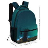 yanfind Children's Backpack Dark Time Dog Lights Lapse Landscape Evening Space Galaxy Astronomy Outdoors Scenic Preschool Nursery Travel Bag