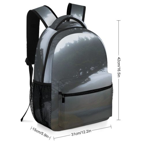 yanfind Children's Backpack Fog Outdoors Mist Grey Point Reyes National Seashore Inverness United States Landscape Preschool Nursery Travel Bag