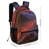 yanfind Children's Backpack Eruption Landscape Sunrise Pictures Outdoors Light  Volcano Sky Preschool Nursery Travel Bag