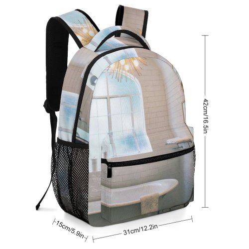 yanfind Children's Backpack Bath Architecture Chandelier Bathtub Design Decoration Contemporary Furniture Lamp Interior Luxurious Tidy Preschool Nursery Travel Bag