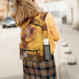 yanfind Children's Backpack  Vein Tree Europe Leaves Plant Wildlife Leaf Light Free Żółty Preschool Nursery Travel Bag