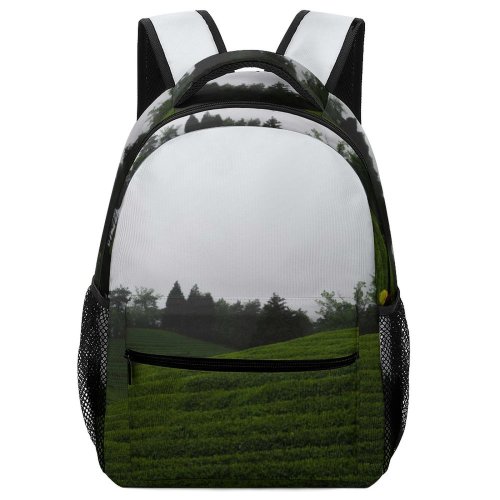 yanfind Children's Backpack Countryside Plant Domain Mound Slope Pictures Grassland Outdoors Grey Sheep Grass Preschool Nursery Travel Bag