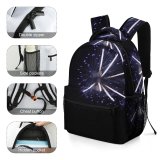 yanfind Children's Backpack Fireworks Lights Sounds Festival Amazement Electric Midnight Darkness Diwali Year's Eve Fte Preschool Nursery Travel Bag