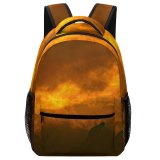 yanfind Children's Backpack Dawn Scenery Range Sky  Sunlight Cumulus Sunset Free Dusk Hazy Preschool Nursery Travel Bag