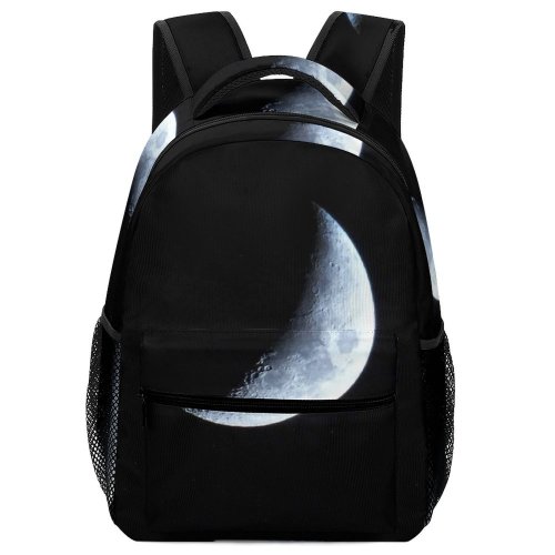 yanfind Children's Backpack Sky Dark Space Astronomy Crater Night Astrology Moonlight Preschool Nursery Travel Bag