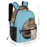 yanfind Children's Backpack Outdoors Cat Felidae Tabby Climb Fur Whiskers Preschool Nursery Travel Bag