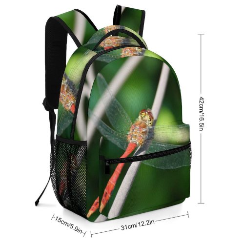 yanfind Children's Backpack Fly Insect Dragonflies Damseflies Invertebrate Net Winged Insects Macro Preschool Nursery Travel Bag