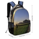 yanfind Children's Backpack Field Grassland Outdoors Countryside Paddy Purwakarta Jawa Barat Sky Grey Stock Preschool Nursery Travel Bag