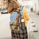 yanfind Children's Backpack Boats Dream Sand Trip Ocean Colorful Dos Outdoors Transportation Wallpapers Preschool Nursery Travel Bag