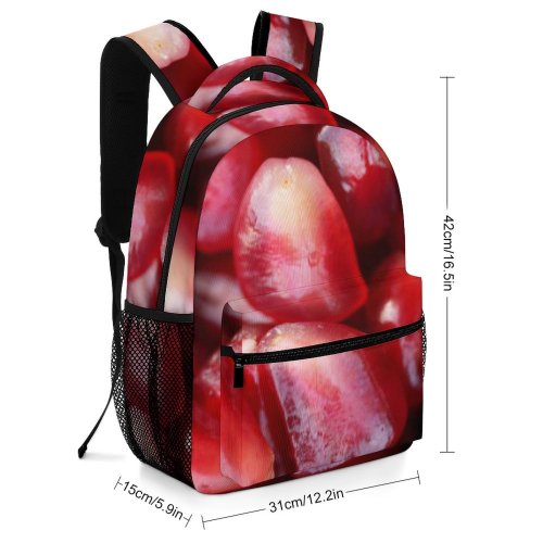 yanfind Children's Backpack Freshness Vibrant Sweet Refreshment Seeds Delicious Ripe Diet Pile Macro Preschool Nursery Travel Bag